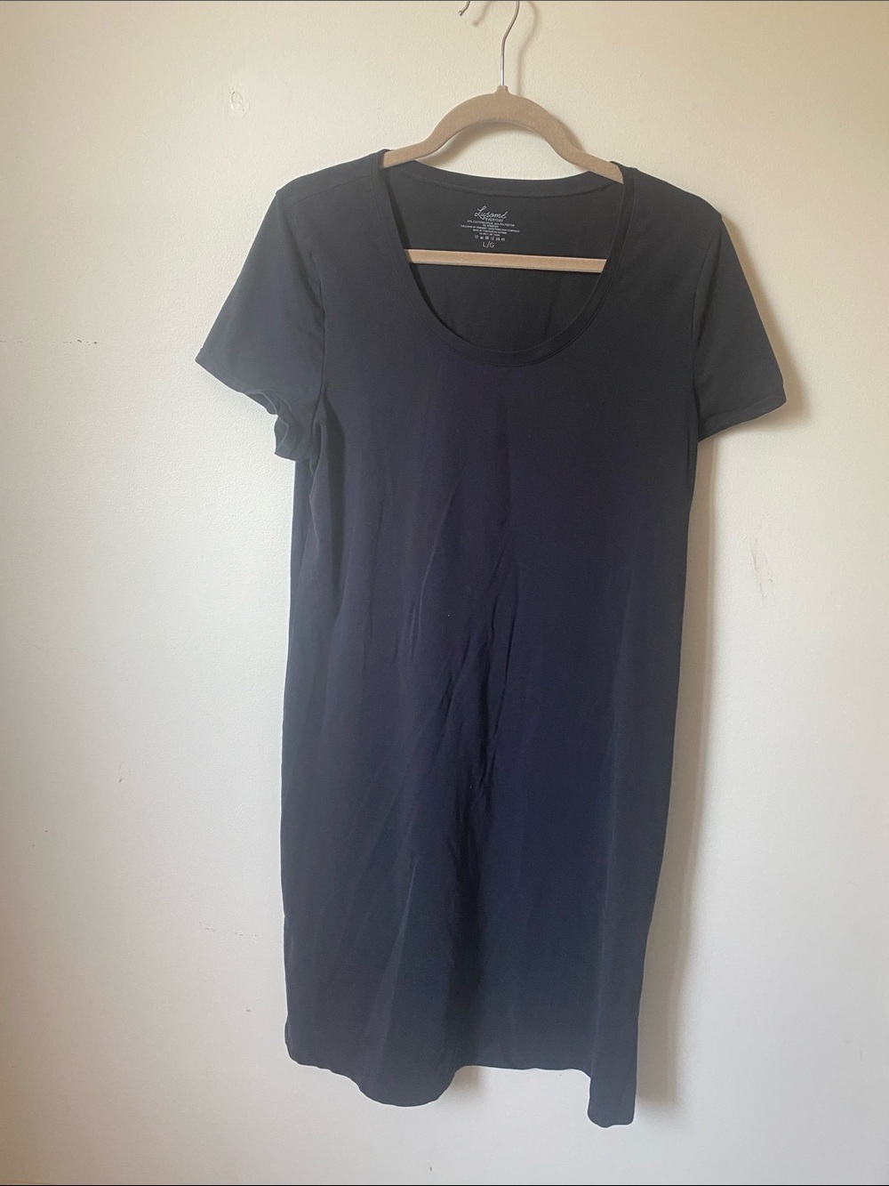 Classic Black Scoop Neck Women's Dress